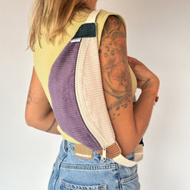 Bauchtasche Cord Colorblocking