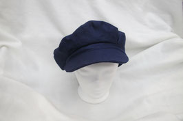 Hut und Robe  reines Leinen, Cap im  "Baker" Style . Marineblau