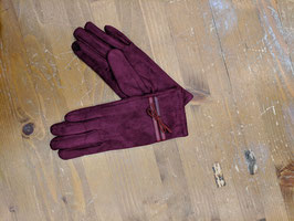 Elegante Handschuhe weinrot  von Faustmann