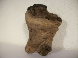 E156, "Windungen" 23x18x13cm,schweres Holz
