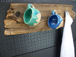 "Mug Decorative board"  blau/türkis  for Coffee to stay, 61 x 19 x 4 cm