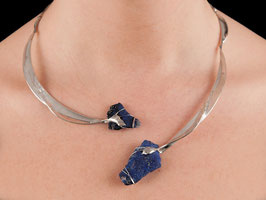 Halsschmuck Collier Silber 935 Lapis Lazuli 1005S