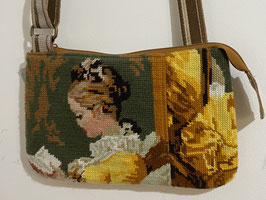 Petit sac bandoulière canevas La Liseuse
