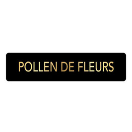 Etiquette appelation POLLEN DE FLEURS
