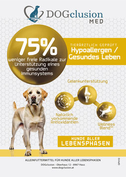 Trockenfutter: DOGclusion MED - Gesundes Leben  (10 kg)