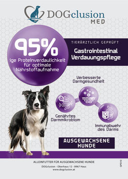 Trockenfutter: DOGclusion MED - Gastrointestinal Verdauungspflege (10 kg)
