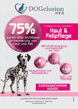 Trockenfutter: DOGclusion MED - Haut & Fellpflege (10 kg)