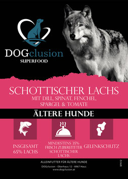 Trockenfutter: DOGclusion SUPERFOOD - Schottischer Lachs LIGHT (12 kg)
