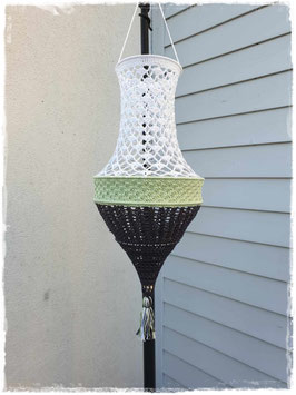 Lampion Ozean weiß, hellgrün, anthrazit