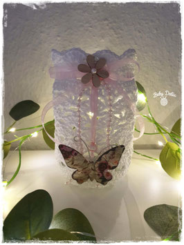 19. Windlicht Shabby weiß