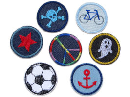 Set 7 Mini Patches, 4 cm