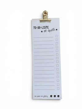 Klammerblock "To-Do-Liste of death"