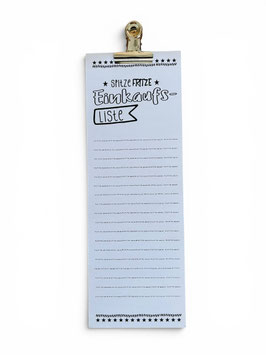 Klammerblock "Spitzefritze-Einkaufs-Liste"