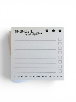 Notizblock "To Do Liste of death"