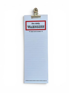 Klammerblock "The daily Wahnsinn"