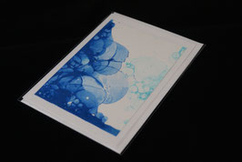 Karte blue bubbles nr. 6