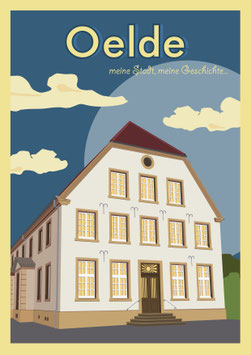 Oelde - Stadtbibliothek | Postkarte