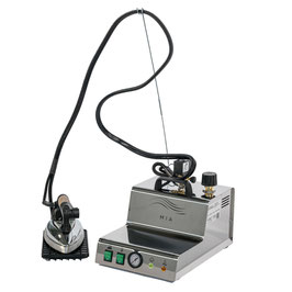 BATTISTELLA VAPORINO MAXI INOX 2,3 Liter Dampferzeuger Bügelanlage Bügelstation mit Kessel aus Edelstahl und mit Bügeleisen & Teflonsohle