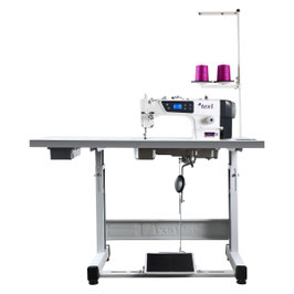 Industrienähmaschine Texi Tronic 1F Premium EX Schnellnäher mit automatischer Fadenabschneider Servomotor Bedienfeld  im Kopf