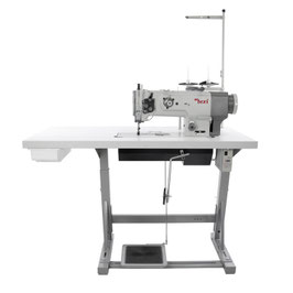 TEXI RAM PREMIUM Steppstichmaschine (Dreifachtransport, großer Greifer, AC Servo Motor, automatische Nadelpositionierung) NEU