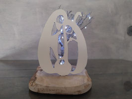 Silhouette blanc/argent "Nativité"