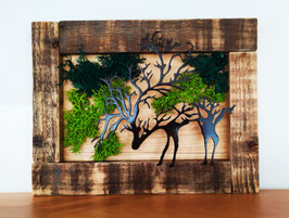 Tableau végétal "Cerf"