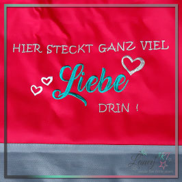 Shopper mit Spruch "Hier steckt ganz viel Liebe drin"