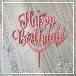 Caketopper (3D-Druck) "Happy Birthday"