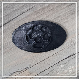 Kekstempel OVAL (3D-Druck) "MOTIV - Fussball"