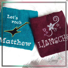 Handtuch "NAME & MOTIV" (Wunschbestickung)