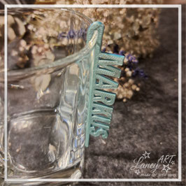 GLAS-MARKIERUNG (3D-Druck) "NAME" Design: MARKUS
