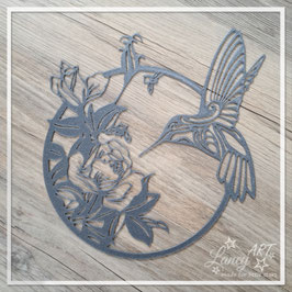 Dekoration / Fensterbild / Wandtattoo  "Flowerbird"