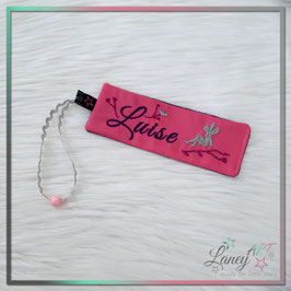 Lesezeichen "Fee & NAME" Wunschstoff - Design: Luise