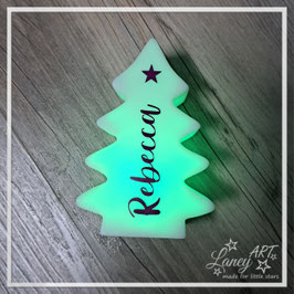 Leucht-Weihnachtsbaum / LED Bunt (inkl. Batterie) "NAME" (Limitiert!!!)