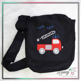 Kindertasche (Kiga-Tasche) "Name & Feuerwehrauto" Beispiel: Tatü Tata