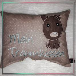 Haustierkissen "Applikation Hund"
