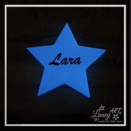 Dekostern XL "NAME" GLOW - Beispiel: Lara