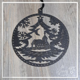 Türschild "Keis" Design: Kirche mit Baum