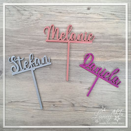 Caketopper (3D-Druck) "NAME"