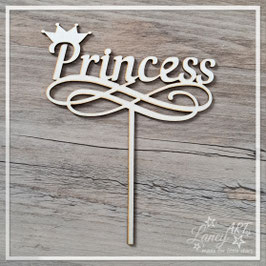 Caketopper Holz "Princess"