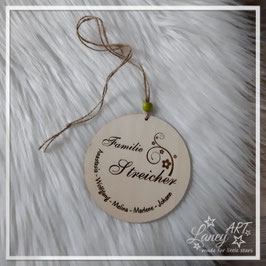 Türschild / Namensschild "Familie ... & Namen"