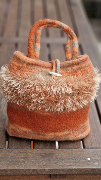 Tasche voller SeelenFreude - kupferorange-gold