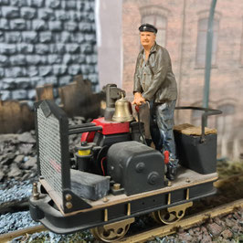 Lokführer stehend