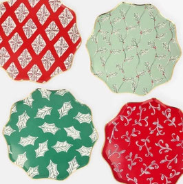 Teller Xmas assortiert