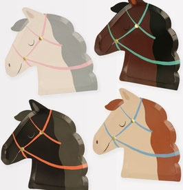 Teller Pferd assortiert