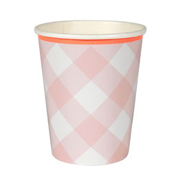 Becher Pink Gingham