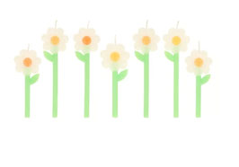 Kerze Gänseblümchen