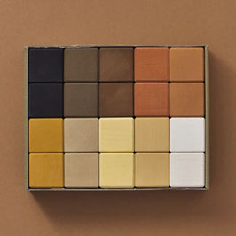 Skin colors cubes set