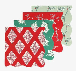 Serviette Xmas assortiert