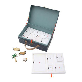 Adventskalender Koffer Krippe
